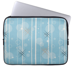 Stars and circles shapes laptop sleeve