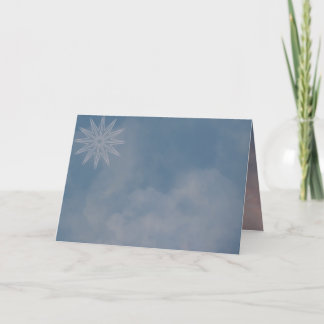 Stars and Clouds Sky Holiday Card