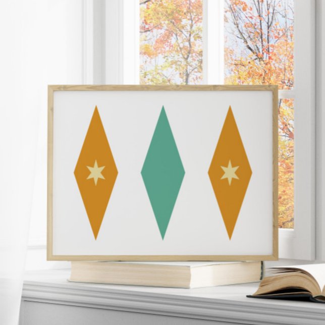 Stars and Diamonds Mid Century Modern Poster (Creator Uploaded)