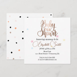 Stars and dots for your princess invitation