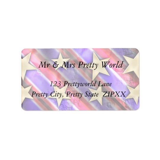 Stars And Flag Stripes Address Label