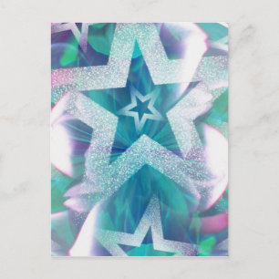 Stars and glitter! postcard