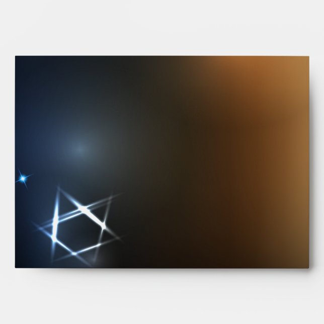 STARS and LIGHTS Bar Bat Mitzvah Custom Envelope (Front)