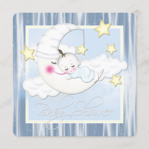 Stars and Moon Baby Shower Invitation