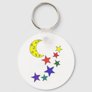 Stars And Moon Key Ring