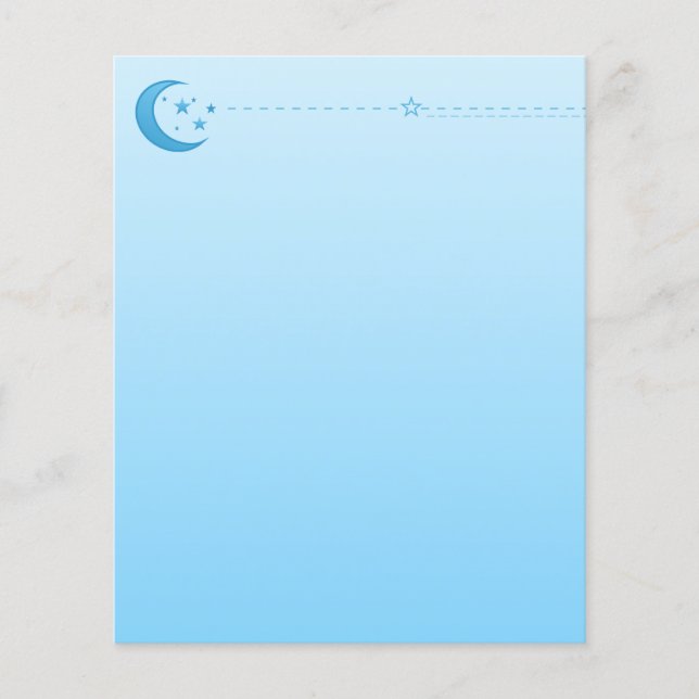 Stars and Moon Stationery Flyer (Front)