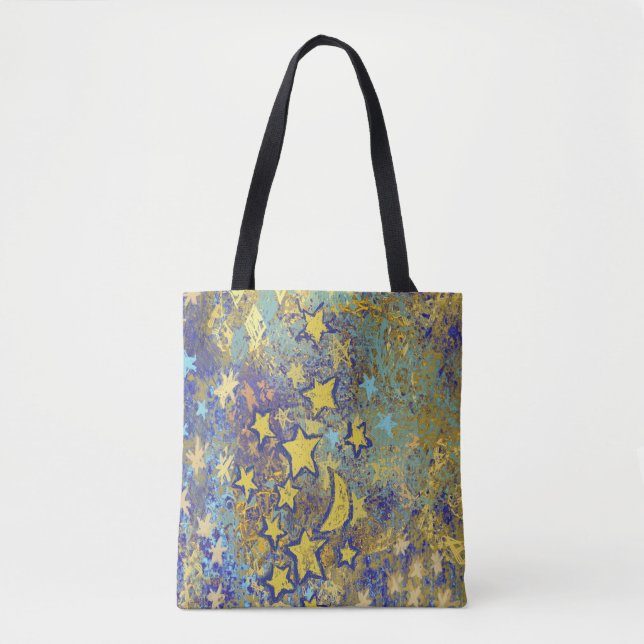 Stars and Moon Tote Bag (Front)