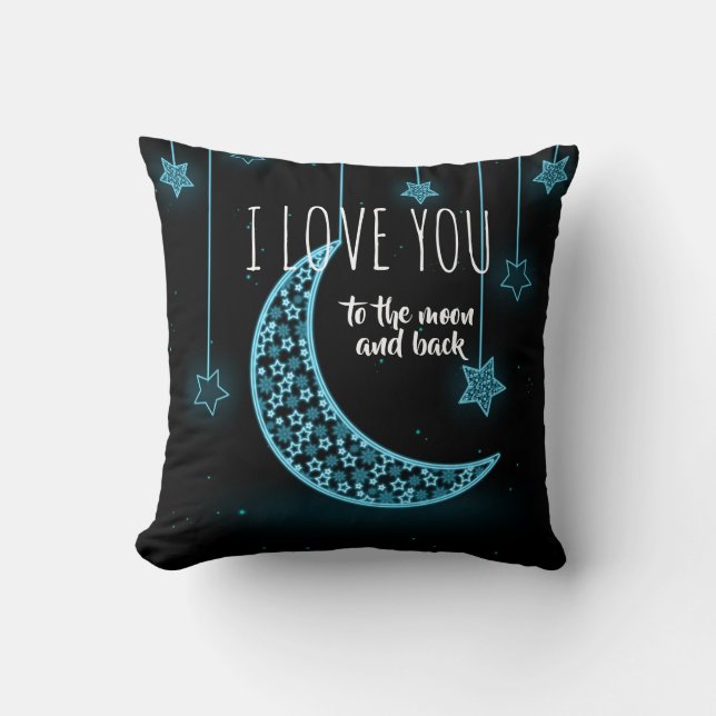Stars and Moon with Quote Cushion (Front)