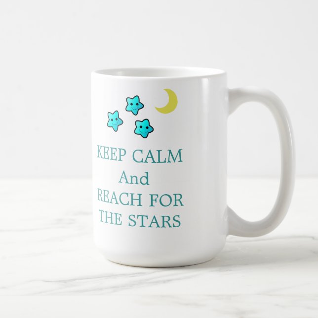Stars and Moon with Saying Coffee Mug (Right)