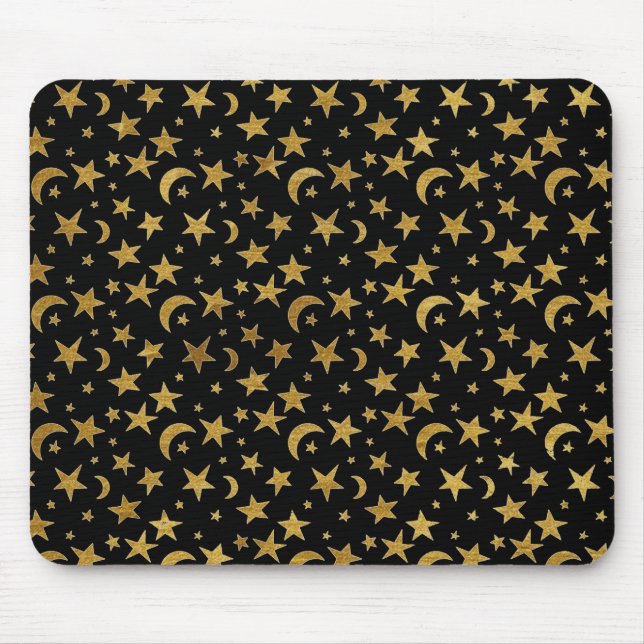 Stars and Moons Mouse Pad (Front)