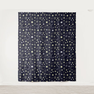 Stars and Moons Tapestry