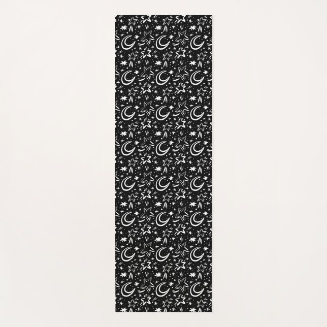 Stars and Moons. Yoga Mat (Front)