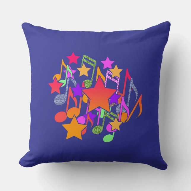Stars And Music Cushion (Front)