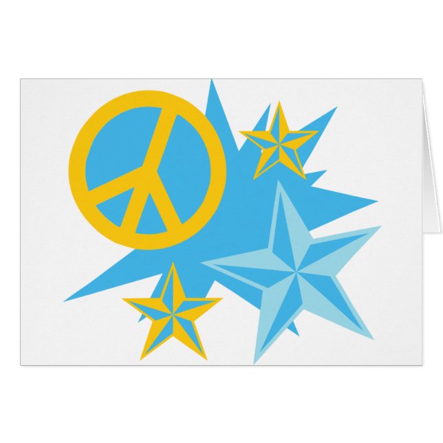 Stars and Peace Sign (Front Horizontal)