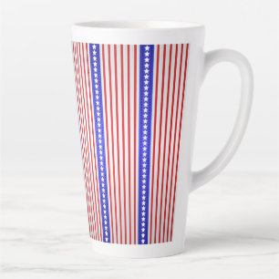 Stars and Pinstripes Latte Mug