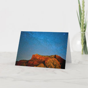 Stars and Red Rock Card