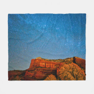 Stars and Red Rock Fleece Blanket