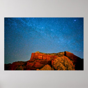 Stars and Red Rock Poster