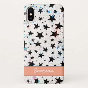 stars and space fun astronomy pattern iPhone x case