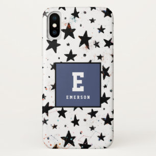 stars and space fun astronomy pattern iPhone x case