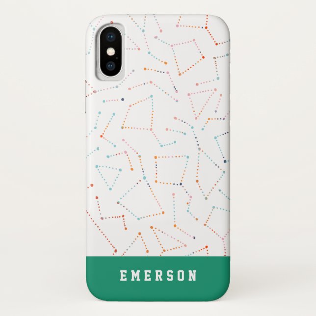 stars and space fun astronomy pattern Case-Mate iPhone case (Back)