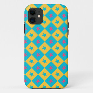 Stars and Squares Pattern 1 iPhone 11 Case