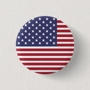 Stars and Stripes   3 Cm Round Badge