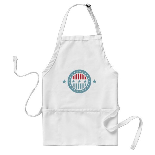 Stars and Stripes 4th of July Apron (Front)