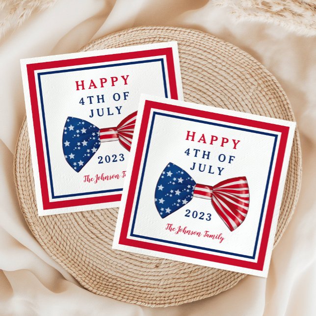 Stars And Stripes 4th Of July Napkin (Stars And Stripes 4th Of July Napkins)