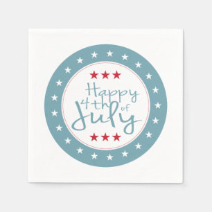 Stars and Stripes 4th of July Paper Napkin Set