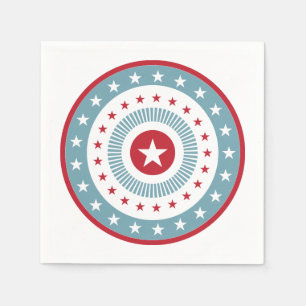 Stars and Stripes 4th of July Paper Napkin Set