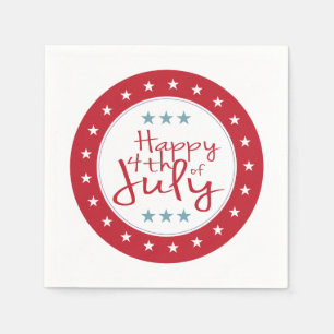 Stars and Stripes 4th of July Paper Napkin Set