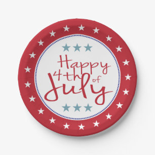 Stars and Stripes 4th of July PartyPaper Plate