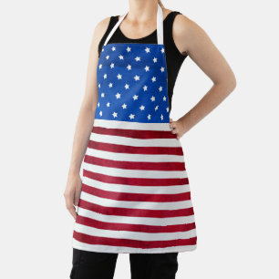 Stars and Stripes-American flag by Shirley Taylor Apron