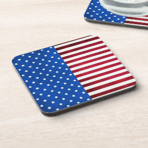 Stars and Stripes-American Flag by Shirley Taylor Coaster