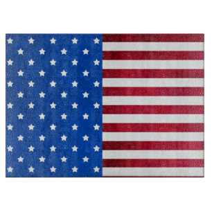 Stars And Stripes-American Flag by Shirley Taylor Cutting Board