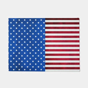 Stars And Stripes-American Flag by Shirley Taylor Doormat