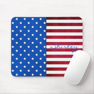 Stars And Stripes-American Flag by Shirley Taylor Mouse Pad