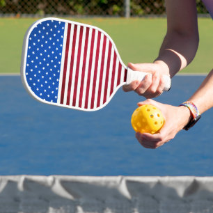 Stars and Stripes-American flag by Shirley Taylor Pickleball Paddle
