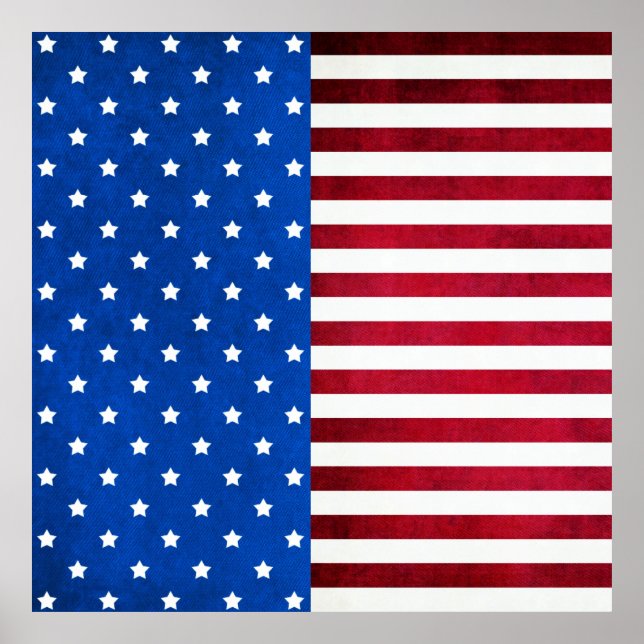 Stars and Stripes-American Flag by Shirley Taylor Poster (Front)