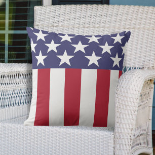 Stars and Stripes American Flag Cushion