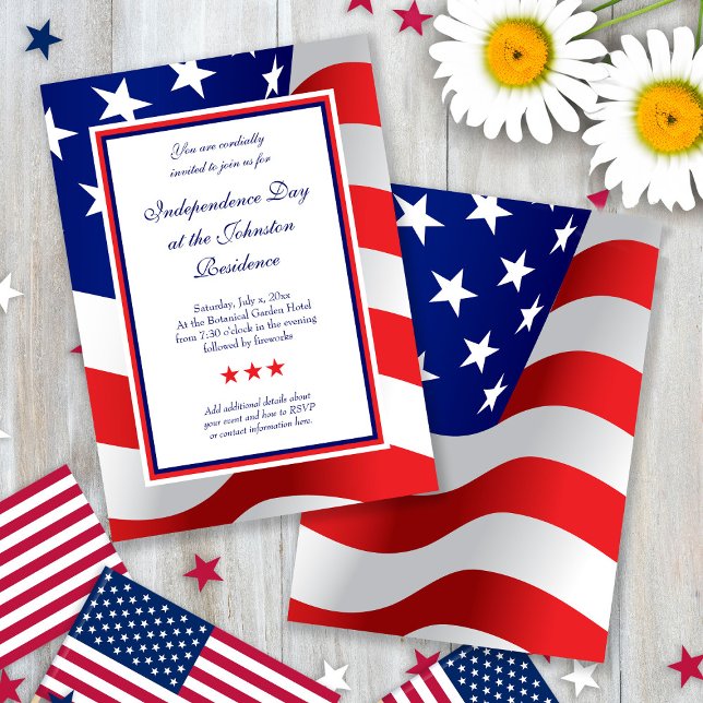 Stars and Stripes American Flag Invitations (Creator Uploaded)
