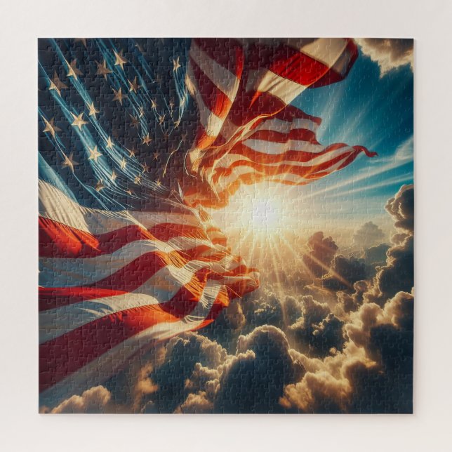 Stars and Stripes, American FLAG, Old Glory, Jigsaw Puzzle (Vertical)