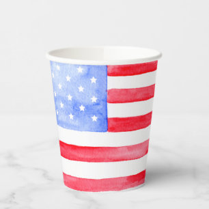 Stars and Stripes American Flag Paper Cups
