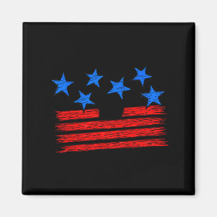 Stars and stripes american flag patriotic 4th of magnet