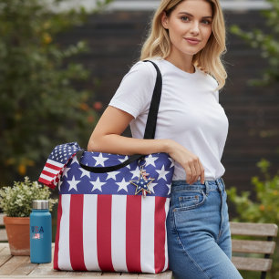 Stars and Stripes American Flag  Tote Bag