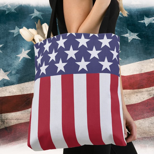 Stars and Stripes American Flag  Tote Bag (Creator Uploaded)