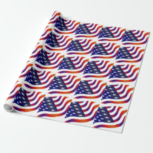 Stars and Stripes American Flag USA Wrapping Paper