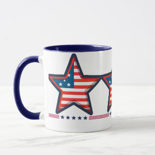 "Stars and Stripes American Mug" Mug