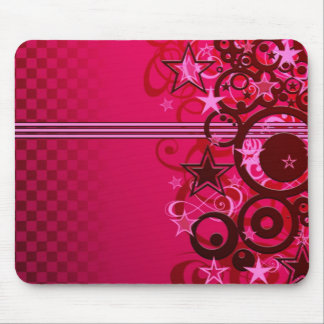 Stars and stripes and swirls mouse pad